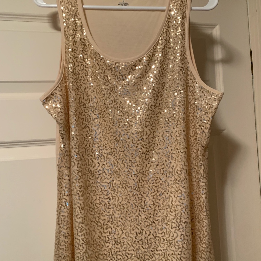 Massini Gold Sequin Sheath top